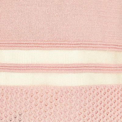 Girls pink mesh insert sporty jumper